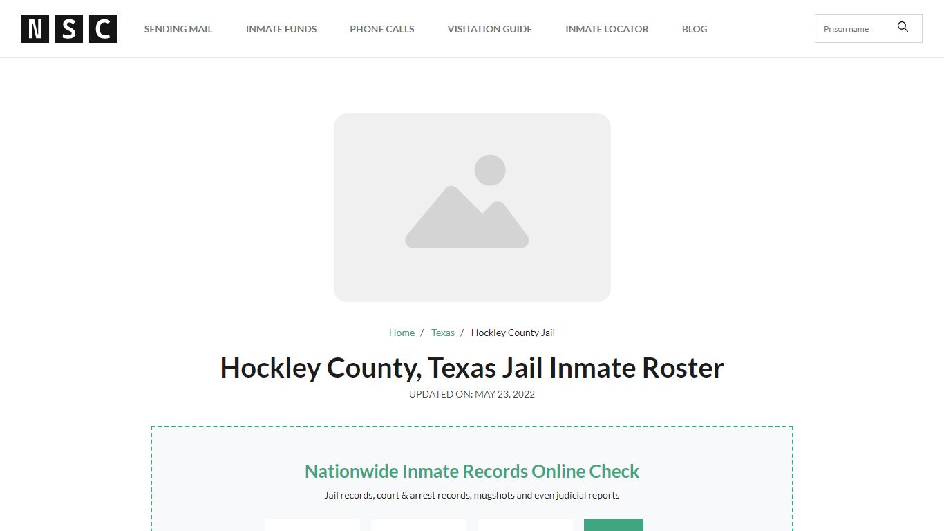 Hockley County, Texas Jail Inmate List